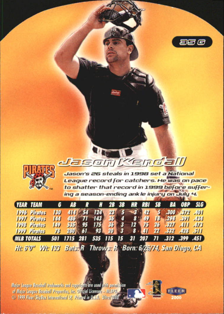 2000 Ultra (Fleer) Baseball "Gold and Platinum Medallion" Parallel Cards - Picture 57 of 323