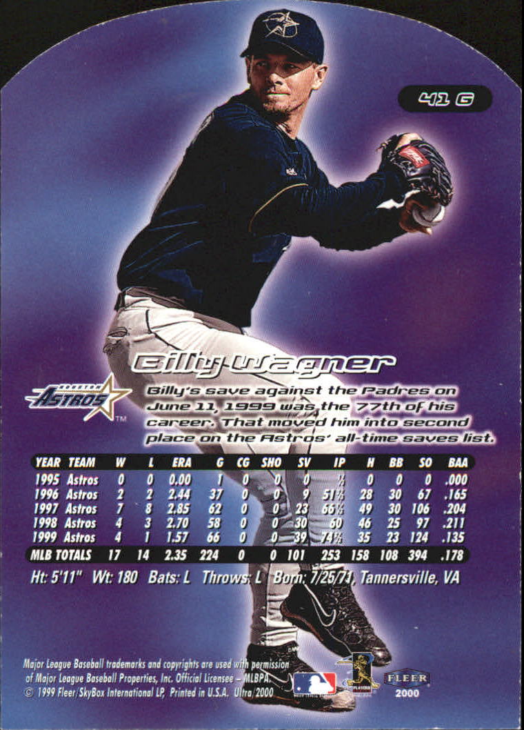 2000 Ultra (Fleer) Baseball "Gold and Platinum Medallion" Parallel Cards - Picture 69 of 323