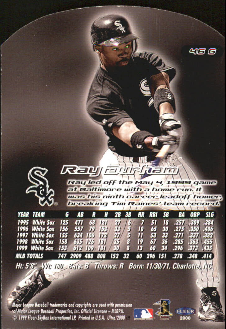 2000 Ultra (Fleer) Baseball "Gold and Platinum Medallion" Parallel Cards - Picture 79 of 323