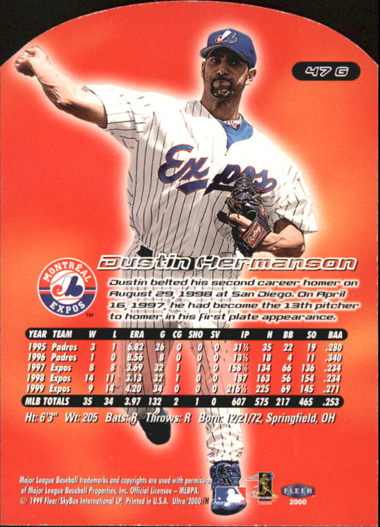 2000 Ultra (Fleer) Baseball "Gold and Platinum Medallion" Parallel Cards - Picture 81 of 323