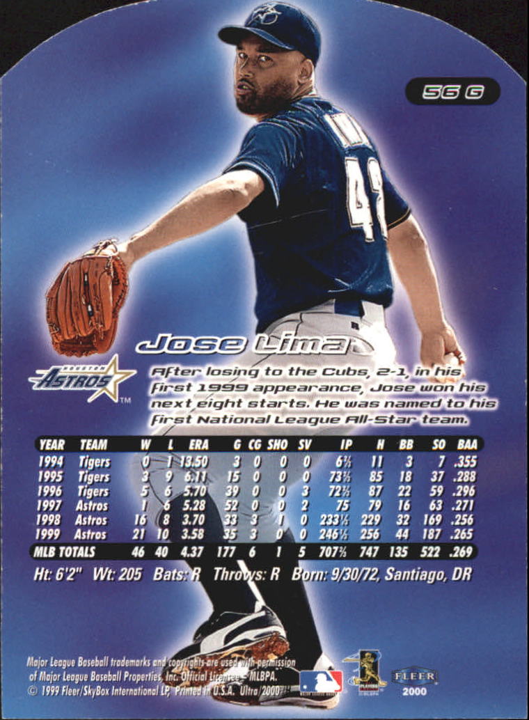 2000 Ultra (Fleer) Baseball "Gold and Platinum Medallion" Parallel Cards - Picture 89 of 323