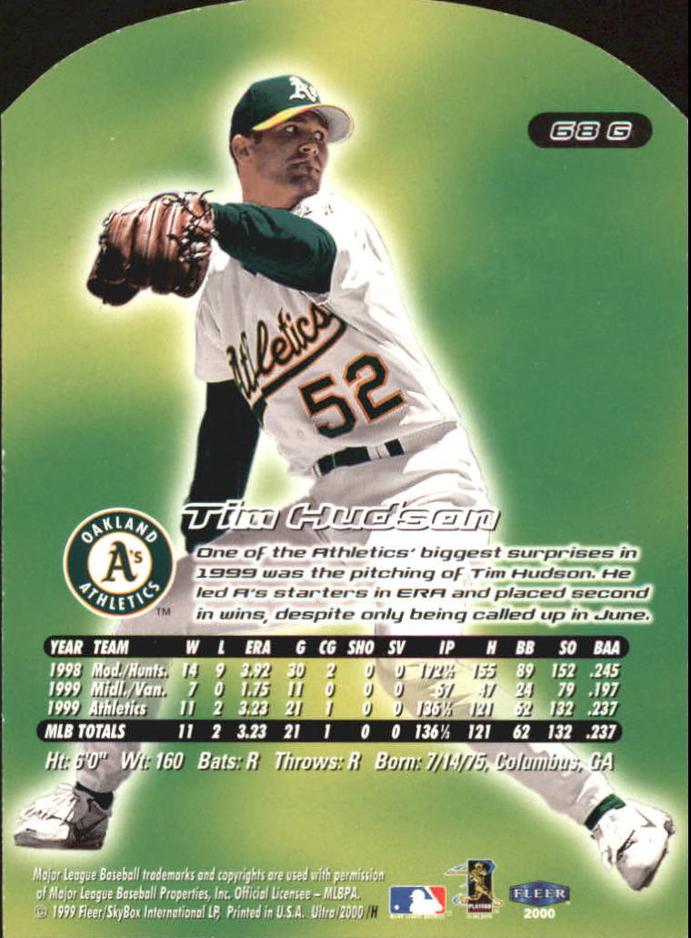 2000 Ultra (Fleer) Baseball "Gold and Platinum Medallion" Parallel Cards - Picture 109 of 323
