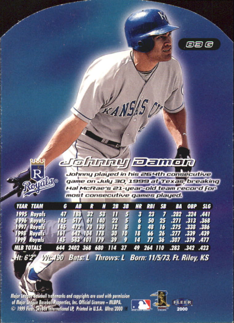 2000 Ultra (Fleer) Baseball "Gold and Platinum Medallion" Parallel Cards - Picture 129 of 323
