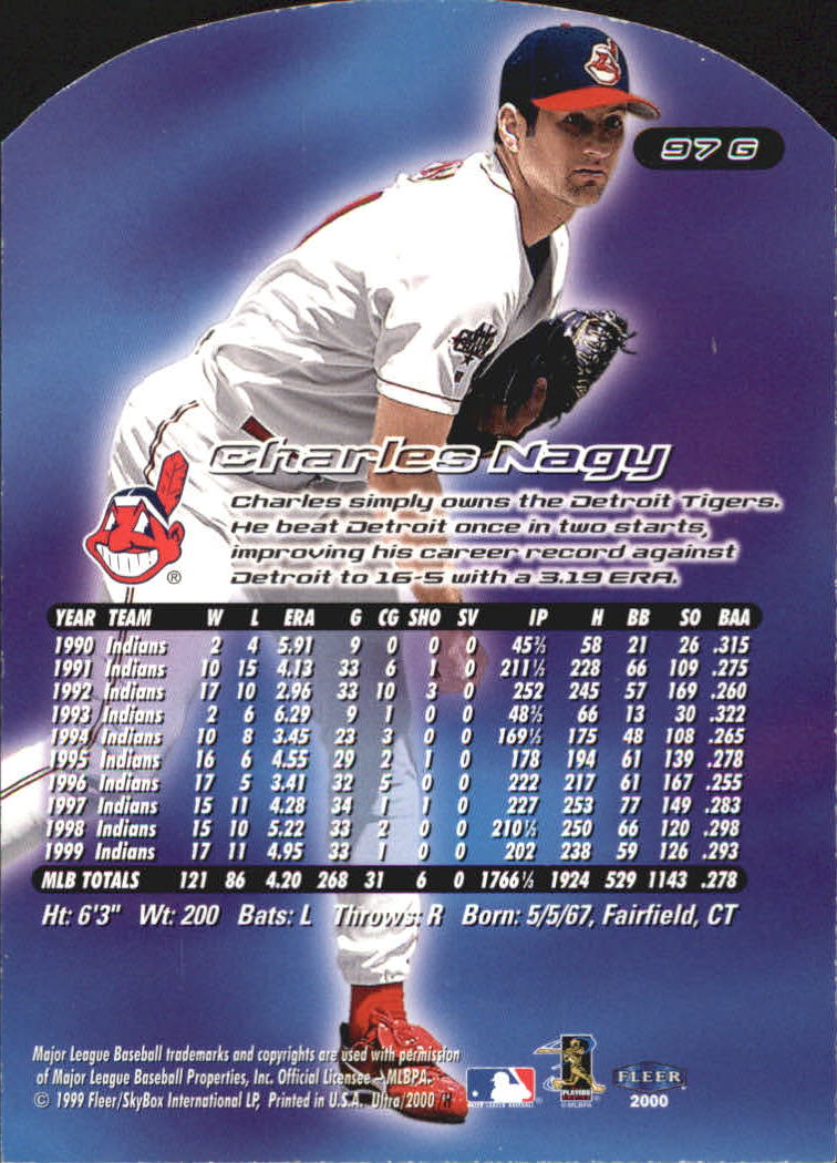 2000 Ultra (Fleer) Baseball "Gold and Platinum Medallion" Parallel Cards - Picture 141 of 323