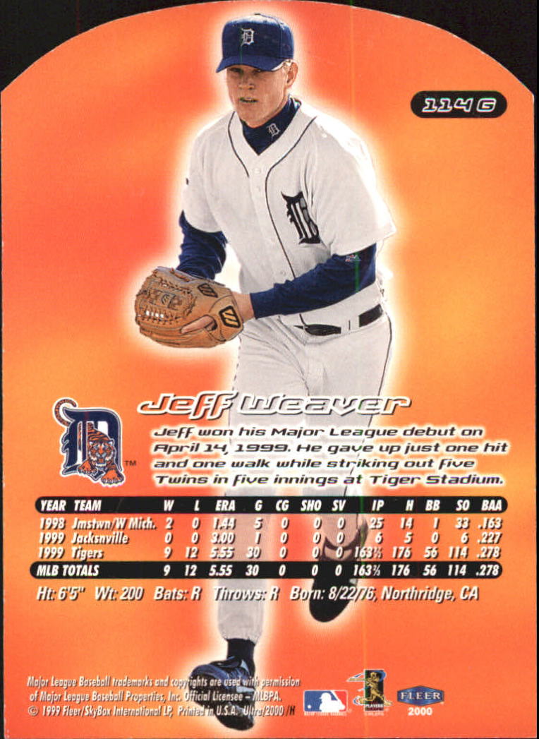 2000 Ultra (Fleer) Baseball "Gold and Platinum Medallion" Parallel Cards - Picture 163 of 323