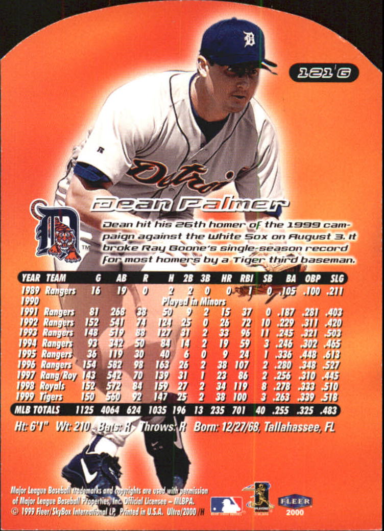 2000 Ultra (Fleer) Baseball "Gold and Platinum Medallion" Parallel Cards - Picture 177 of 323