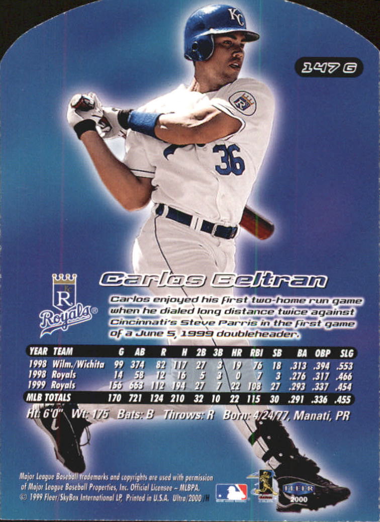 2000 Ultra (Fleer) Baseball "Gold and Platinum Medallion" Parallel Cards - Picture 223 of 323