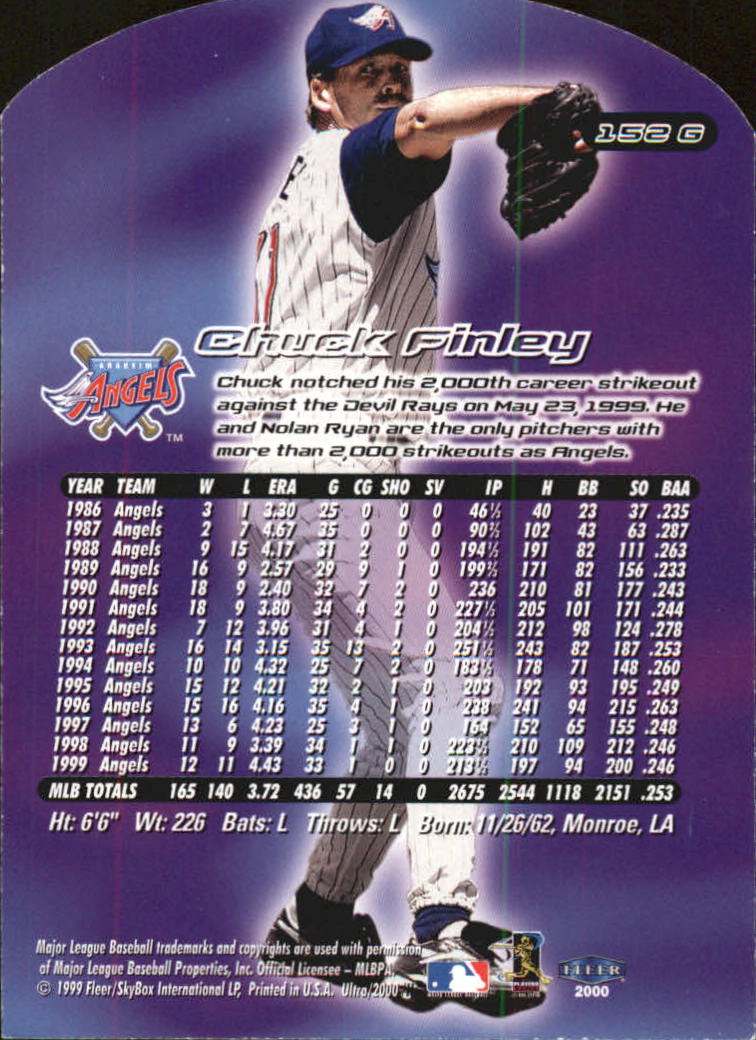 2000 Ultra (Fleer) Baseball "Gold and Platinum Medallion" Parallel Cards - Picture 229 of 323