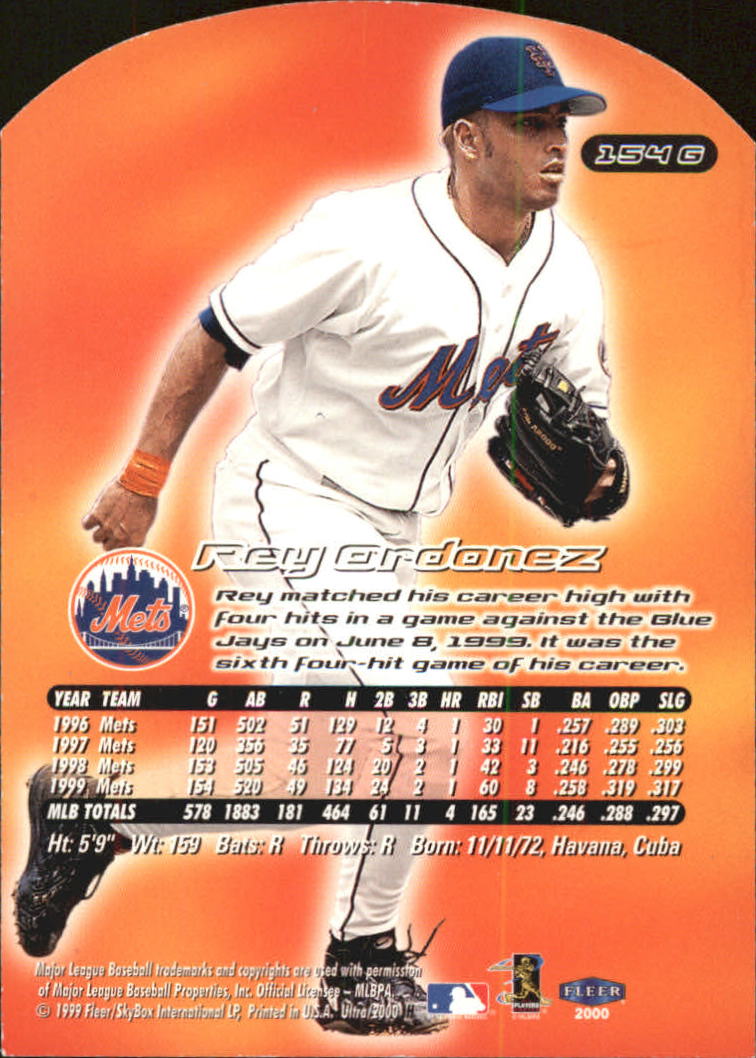 2000 Ultra (Fleer) Baseball "Gold and Platinum Medallion" Parallel Cards - Picture 233 of 323