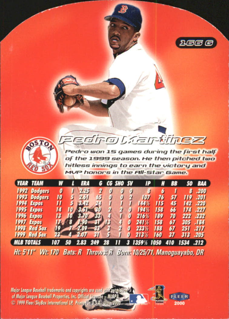 2000 Ultra (Fleer) Baseball "Gold and Platinum Medallion" Parallel Cards - Picture 249 of 323