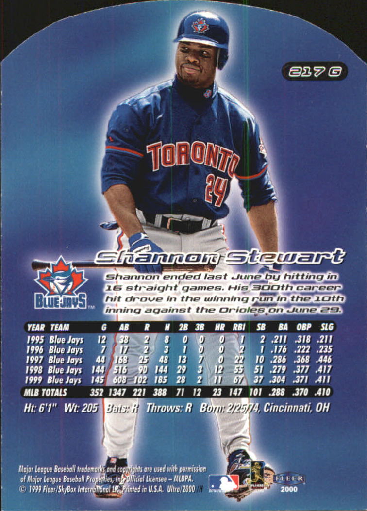 2000 Ultra (Fleer) Baseball "Gold and Platinum Medallion" Parallel Cards - Picture 301 of 323