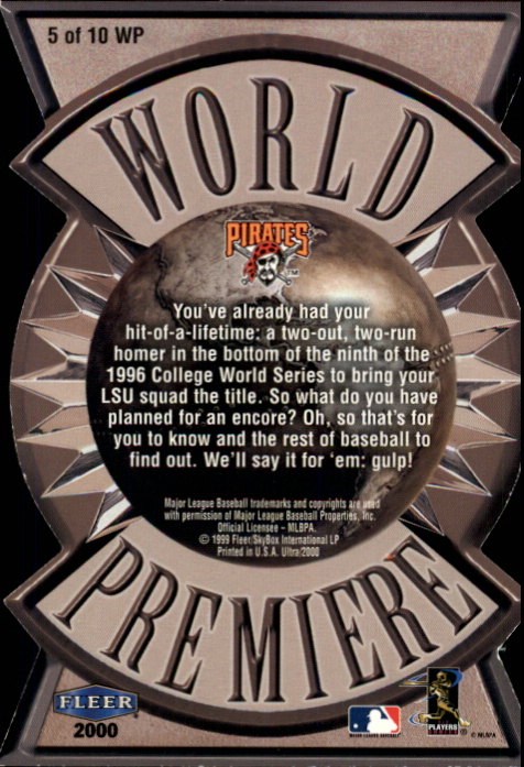 2000 Ultra (Fleer) Baseball "Insert" Cards - Picture 30 of 40