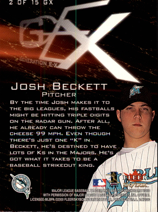 2000 E-X Baseball "Insert" Cards - Picture 7 of 17