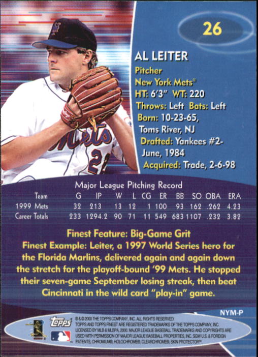 2000 Finest Baseball - Picture 7 of 203