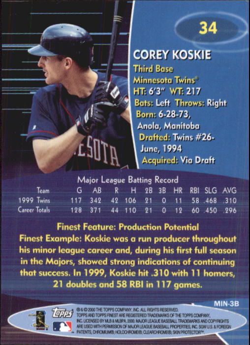 2000 Finest Baseball - Picture 9 of 203