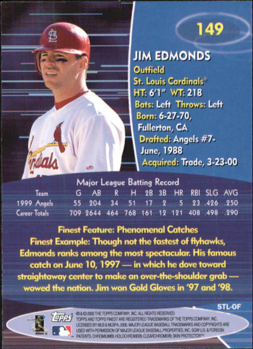 2000 Finest Baseball - Picture 29 of 203