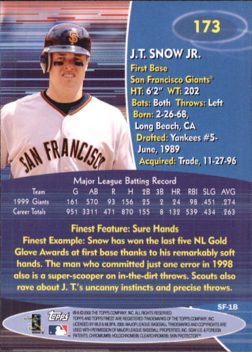 2000 Finest Baseball - Picture 67 of 203
