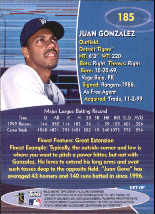 2000 Finest Baseball - Picture 89 of 203