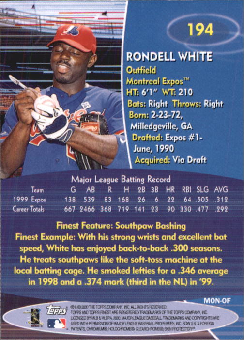 2000 Finest Baseball - Picture 99 of 203