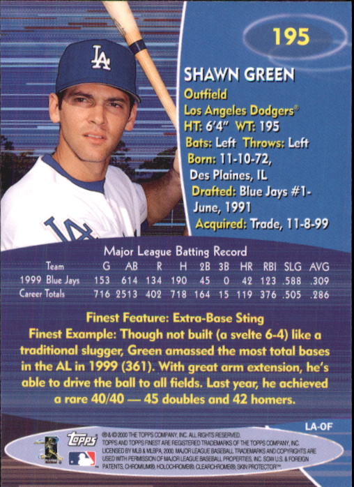 2000 Finest Baseball - Picture 101 of 203