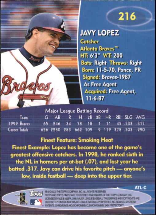 2000 Finest Baseball - Picture 129 of 203