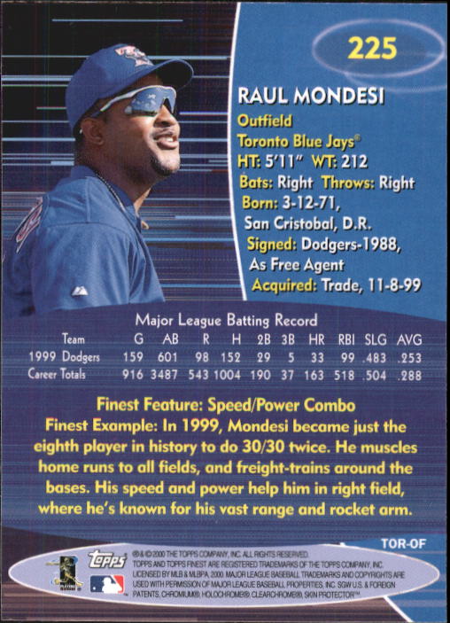 2000 Finest Baseball - Picture 145 of 203