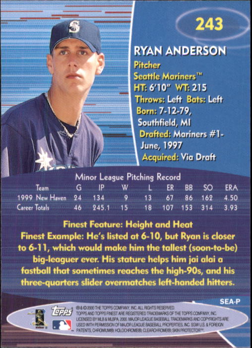 2000 Finest Baseball - Picture 171 of 203