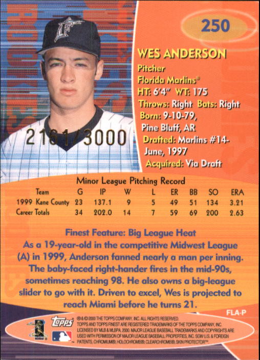 2000 Finest Baseball - Picture 179 of 203