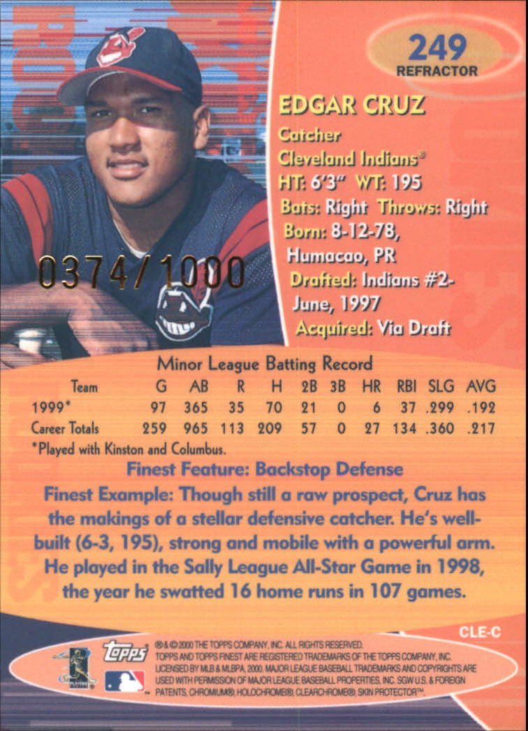 2000 Finest Baseball - Picture 201 of 203