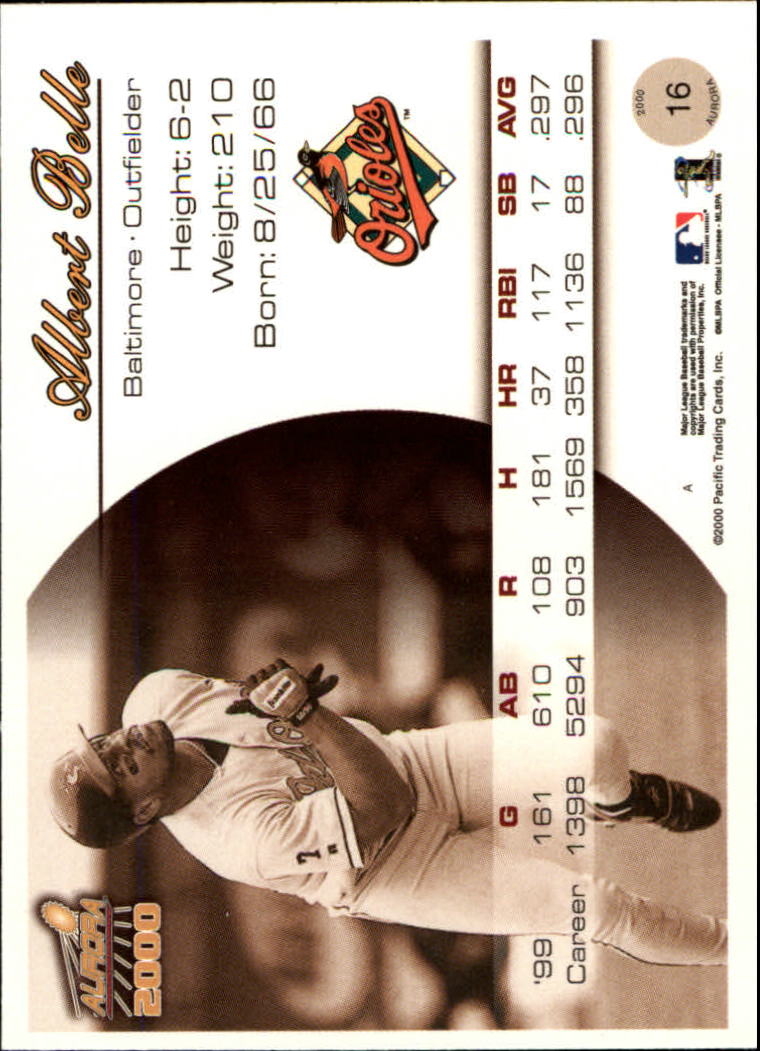 2000 Aurora Baseball Card Pick - Picture 31 of 281