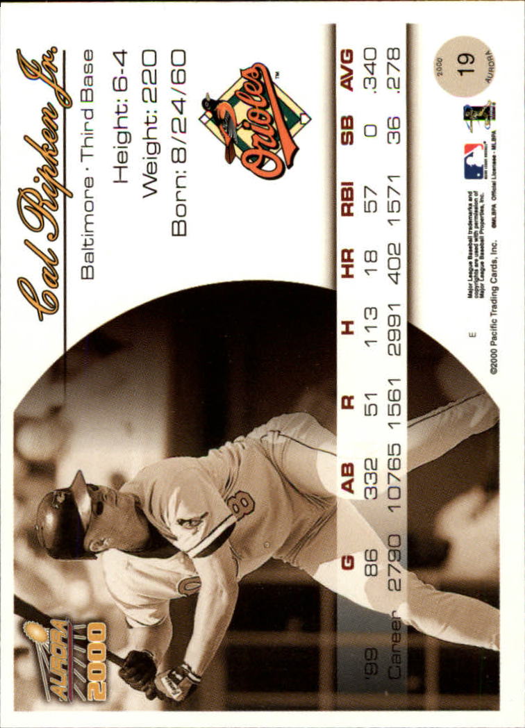 2000 Aurora Baseball Card Pick - Picture 37 of 281