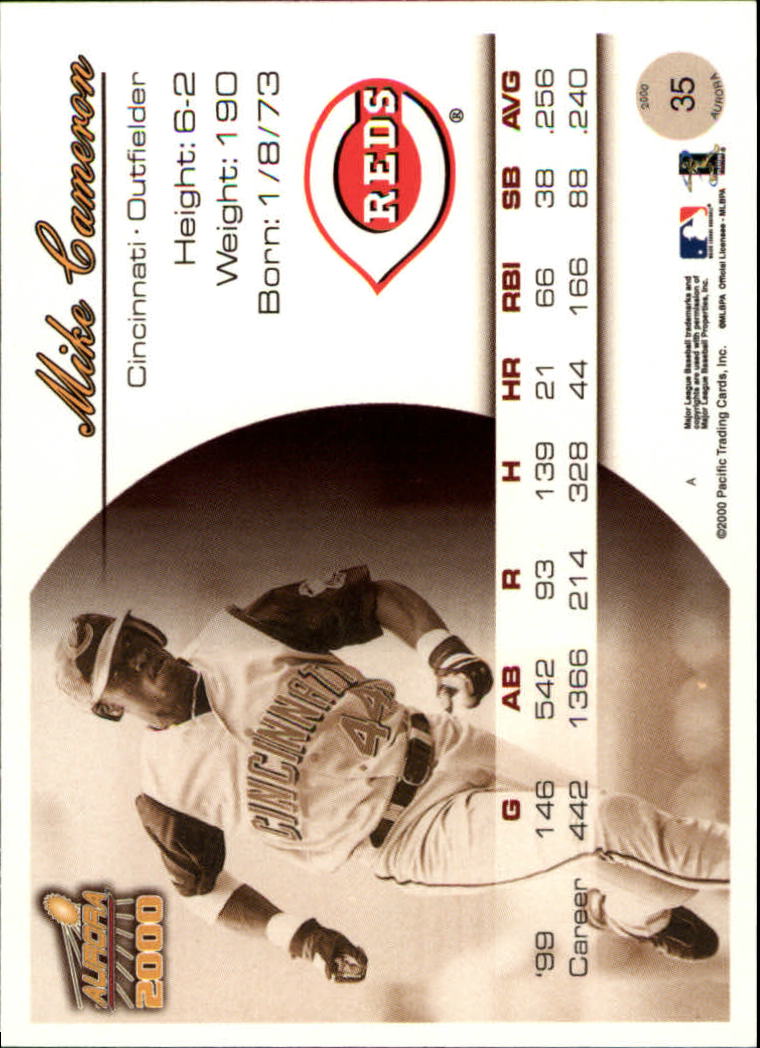2000 Aurora Baseball Card Pick - Picture 69 of 281