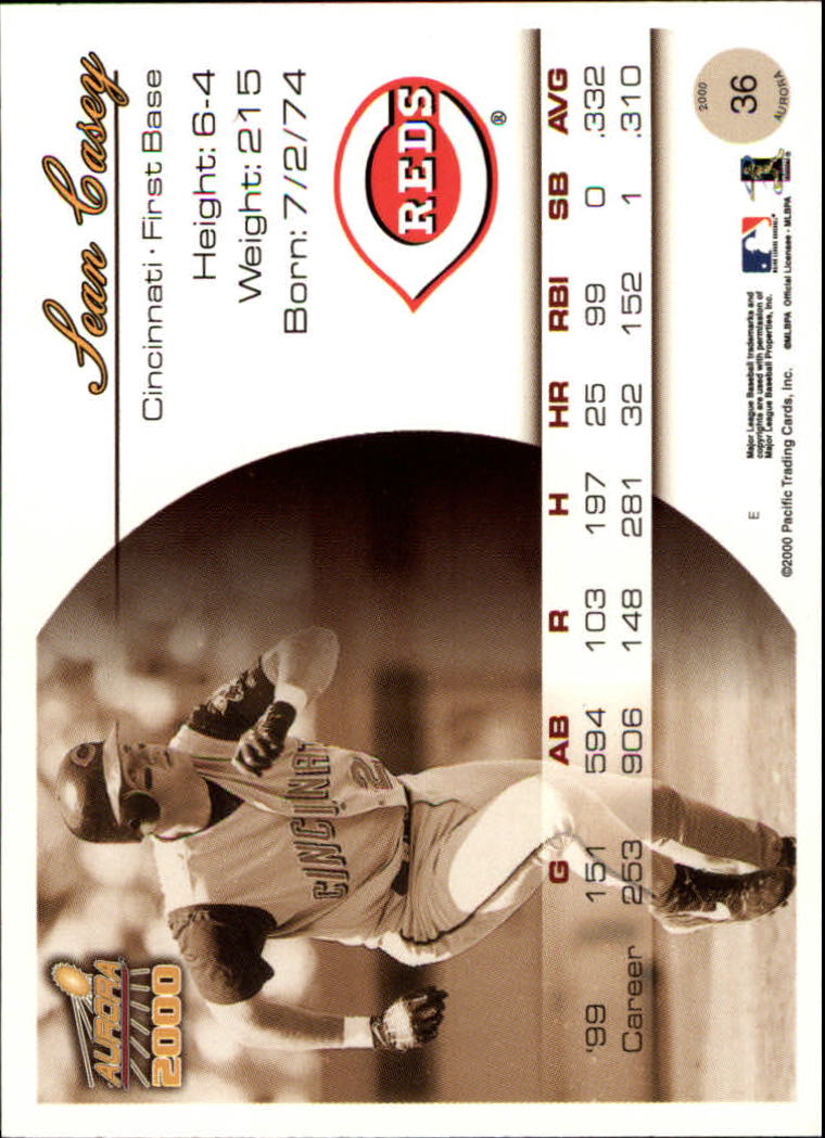 2000 Aurora Baseball Card Pick - Picture 71 of 281