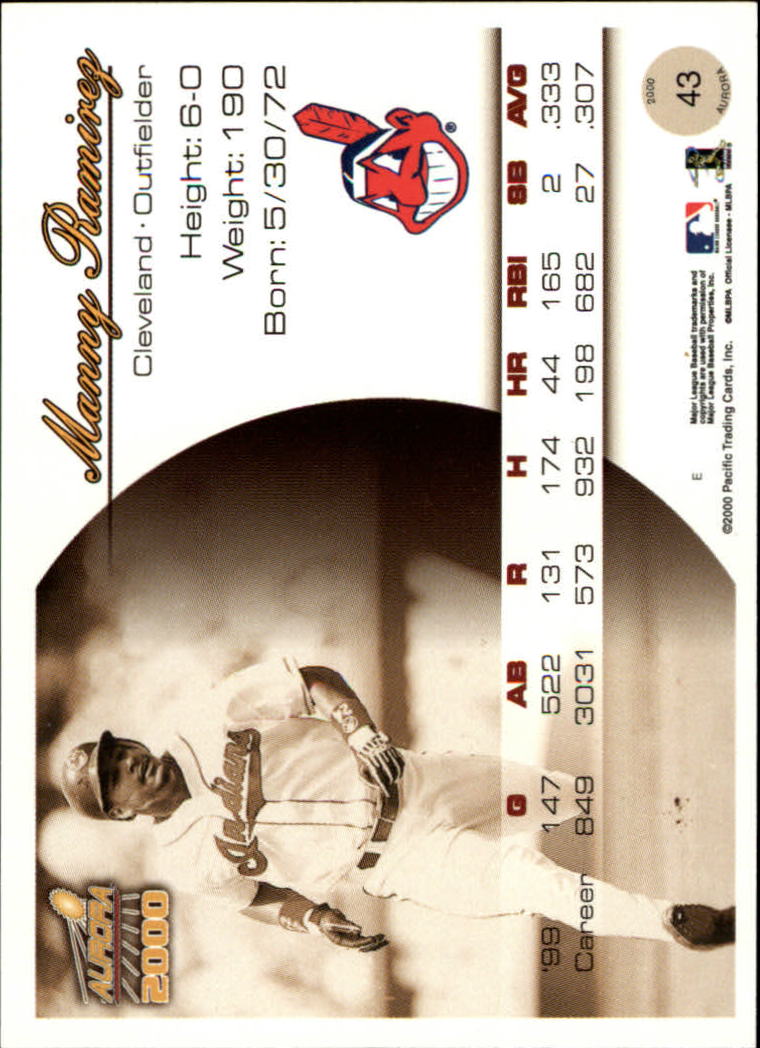2000 Aurora Baseball Card Pick - Picture 85 of 281