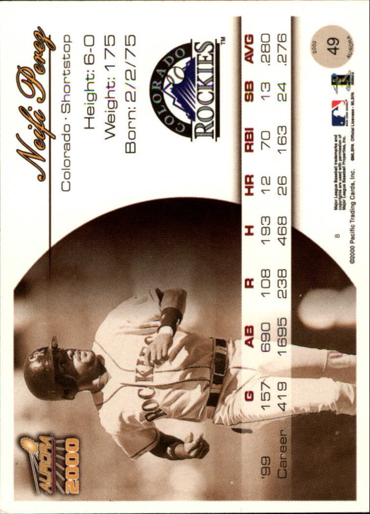 2000 Aurora Baseball Card Pick - Picture 93 of 281