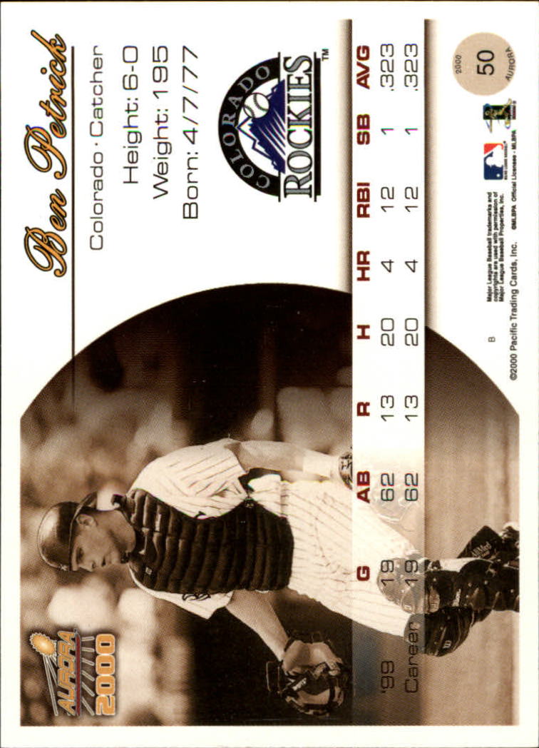 2000 Aurora Baseball Card Pick - Picture 95 of 281