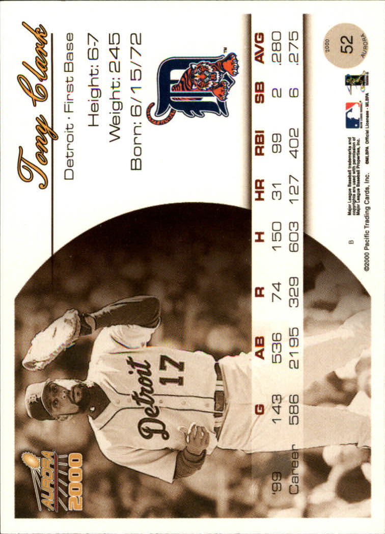 2000 Aurora Baseball Card Pick - Picture 99 of 281