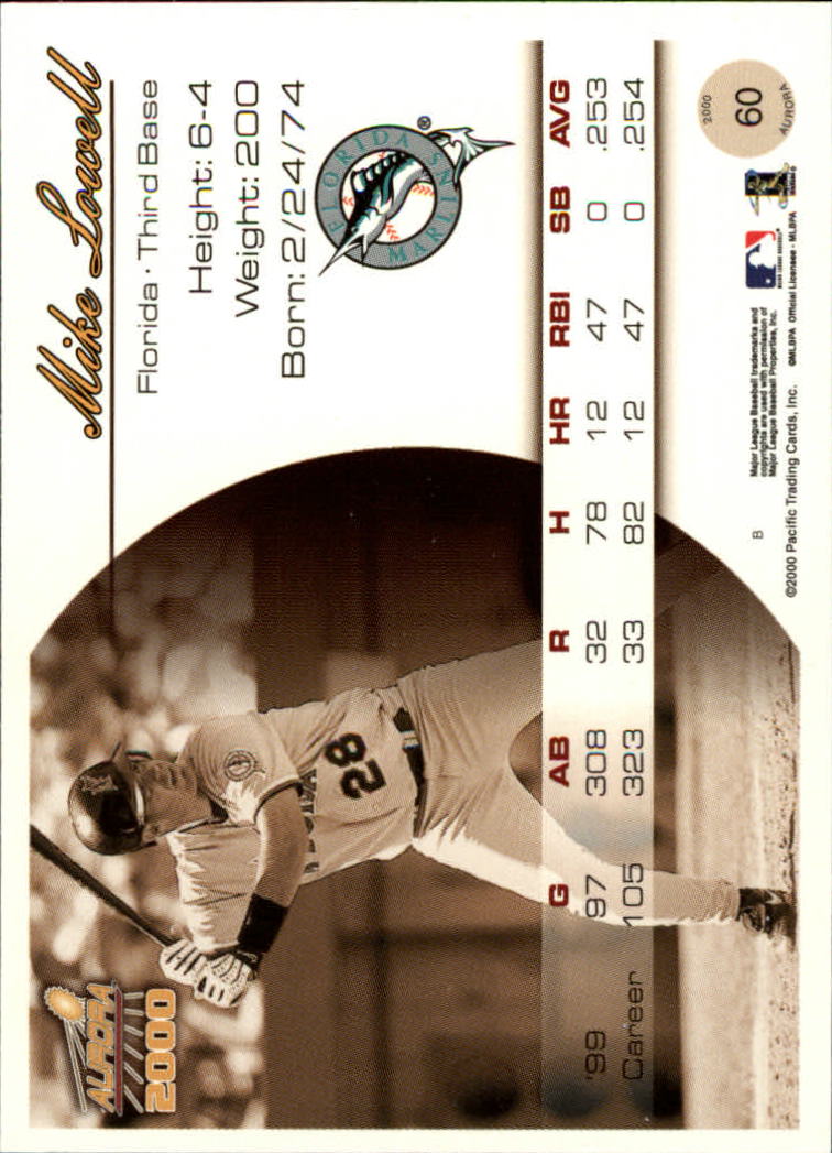 2000 Aurora Baseball Card Pick - Picture 115 of 281