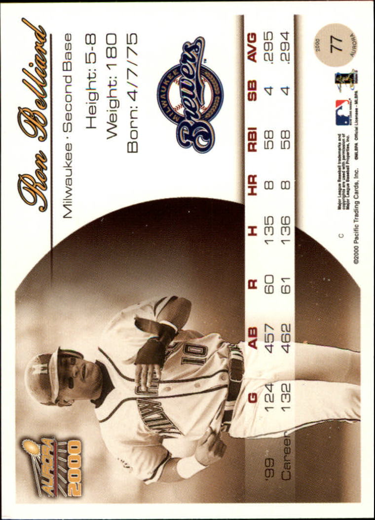 2000 Aurora Baseball Card Pick - Picture 147 of 281