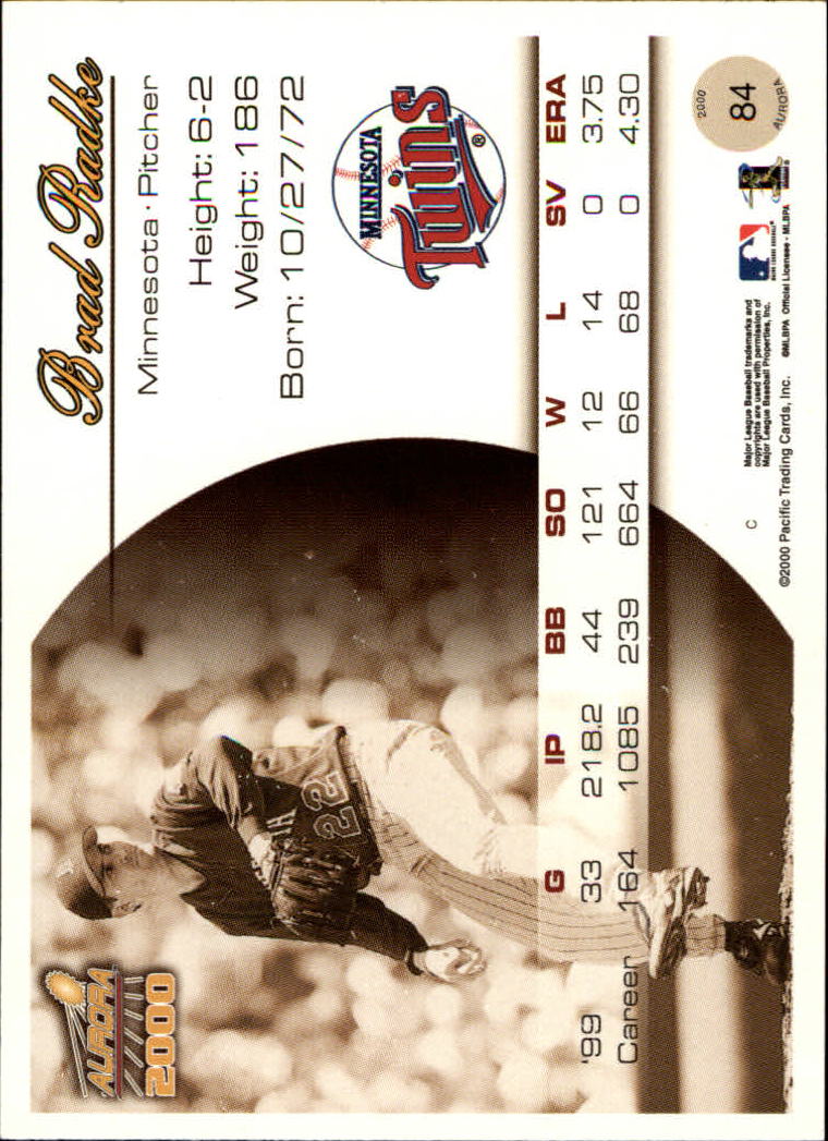 2000 Aurora Baseball Card Pick - Picture 159 of 281