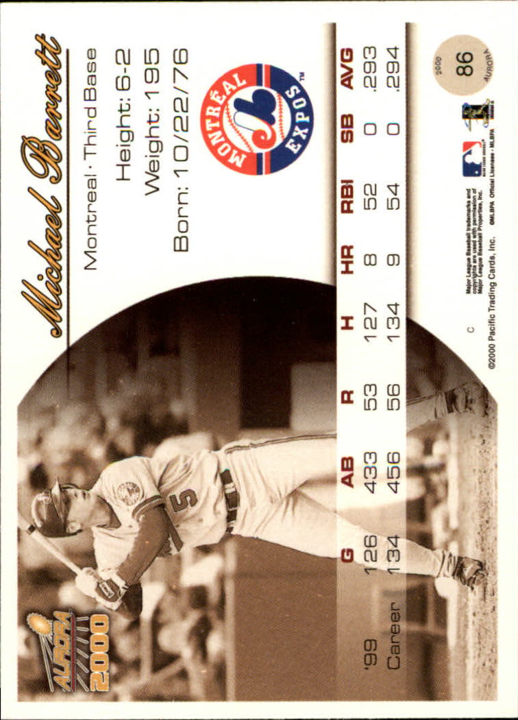 2000 Aurora Baseball Card Pick - Picture 163 of 281