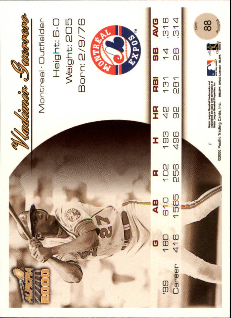 2000 Aurora Baseball Card Pick - Picture 167 of 281