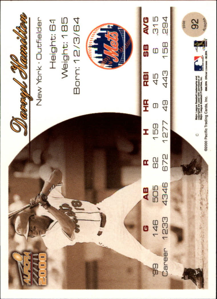 2000 Aurora Baseball Card Pick - Picture 175 of 281