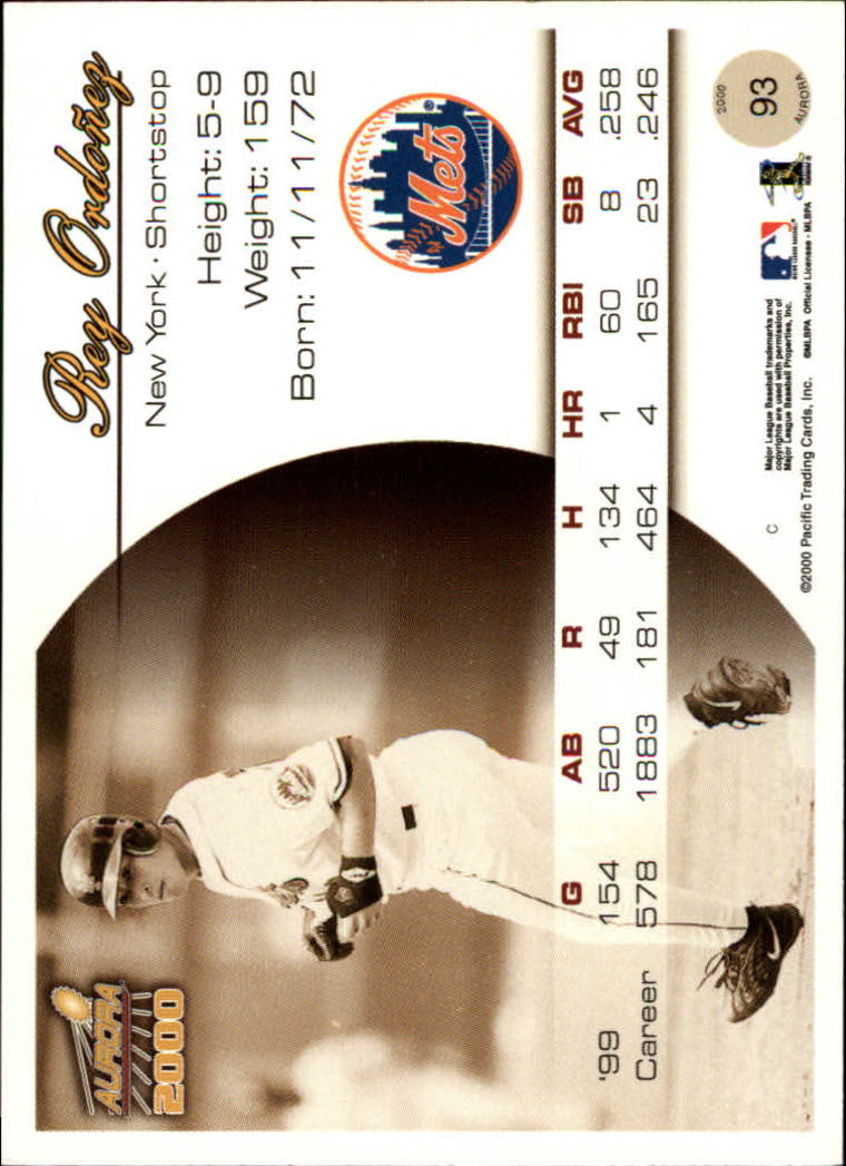 2000 Aurora Baseball Card Pick - Picture 177 of 281