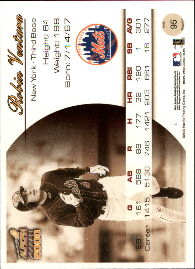 2000 Aurora Baseball Card Pick - Picture 181 of 281