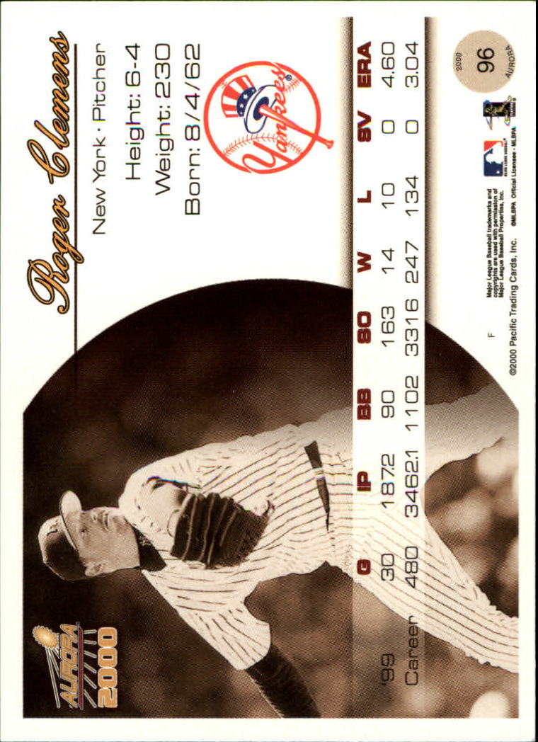 2000 Aurora Baseball Card Pick - Picture 183 of 281