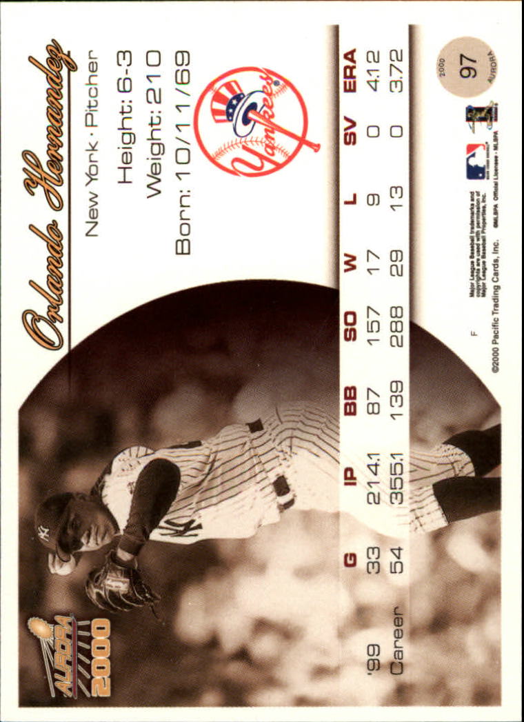 2000 Aurora Baseball Card Pick - Picture 185 of 281