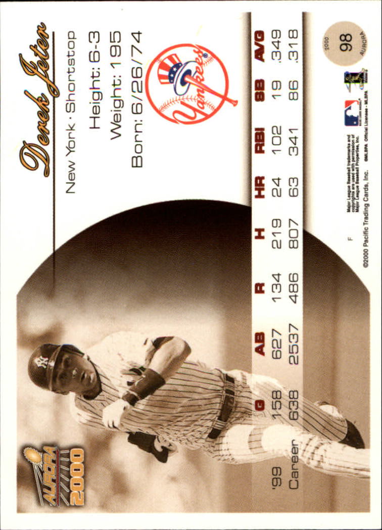 2000 Aurora Baseball Card Pick - Picture 187 of 281