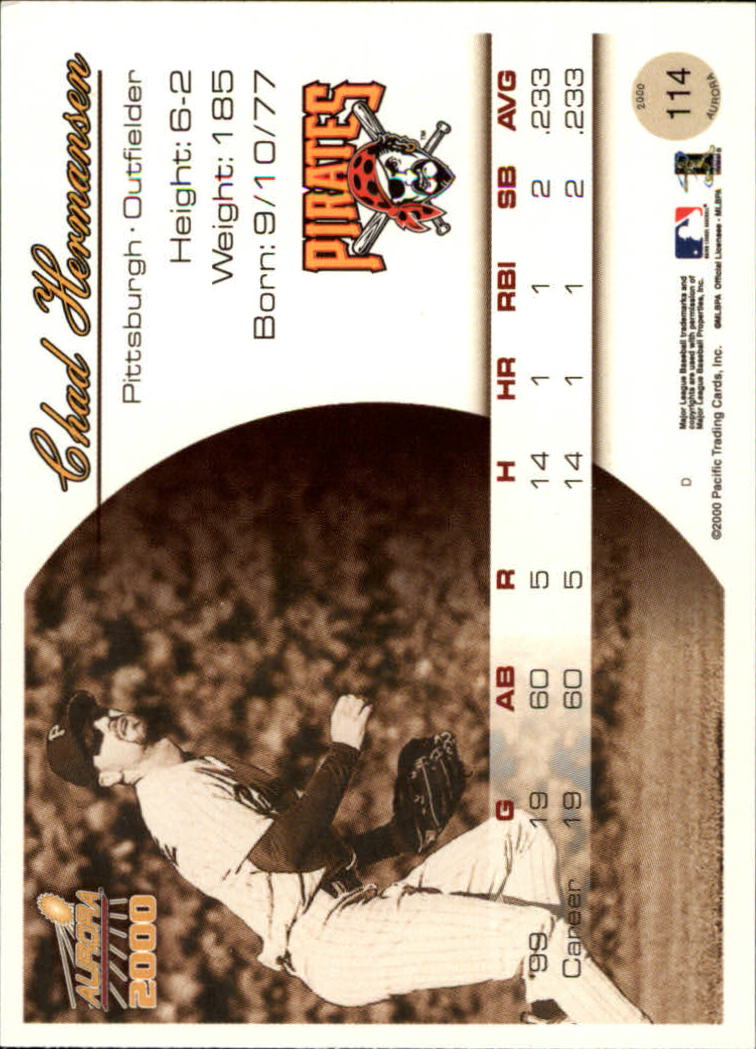 2000 Aurora Baseball Card Pick - Picture 217 of 281