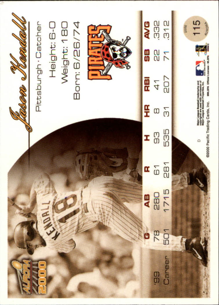 2000 Aurora Baseball Card Pick - Picture 219 of 281
